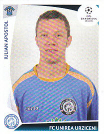 Iulian Apostol AFC Unirea Urziceni samolepka UEFA Champions League 2009/10 #473
